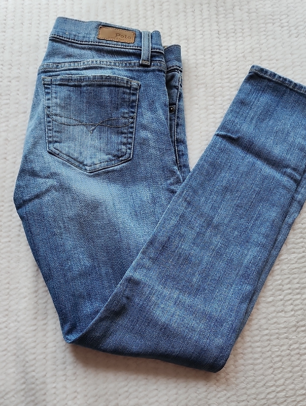 Polo Ralph Lauren Tompkins Skinny Blue Jeans